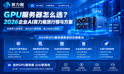 GPU服务器怎么选？2026企业AI算力租赁行情与方案