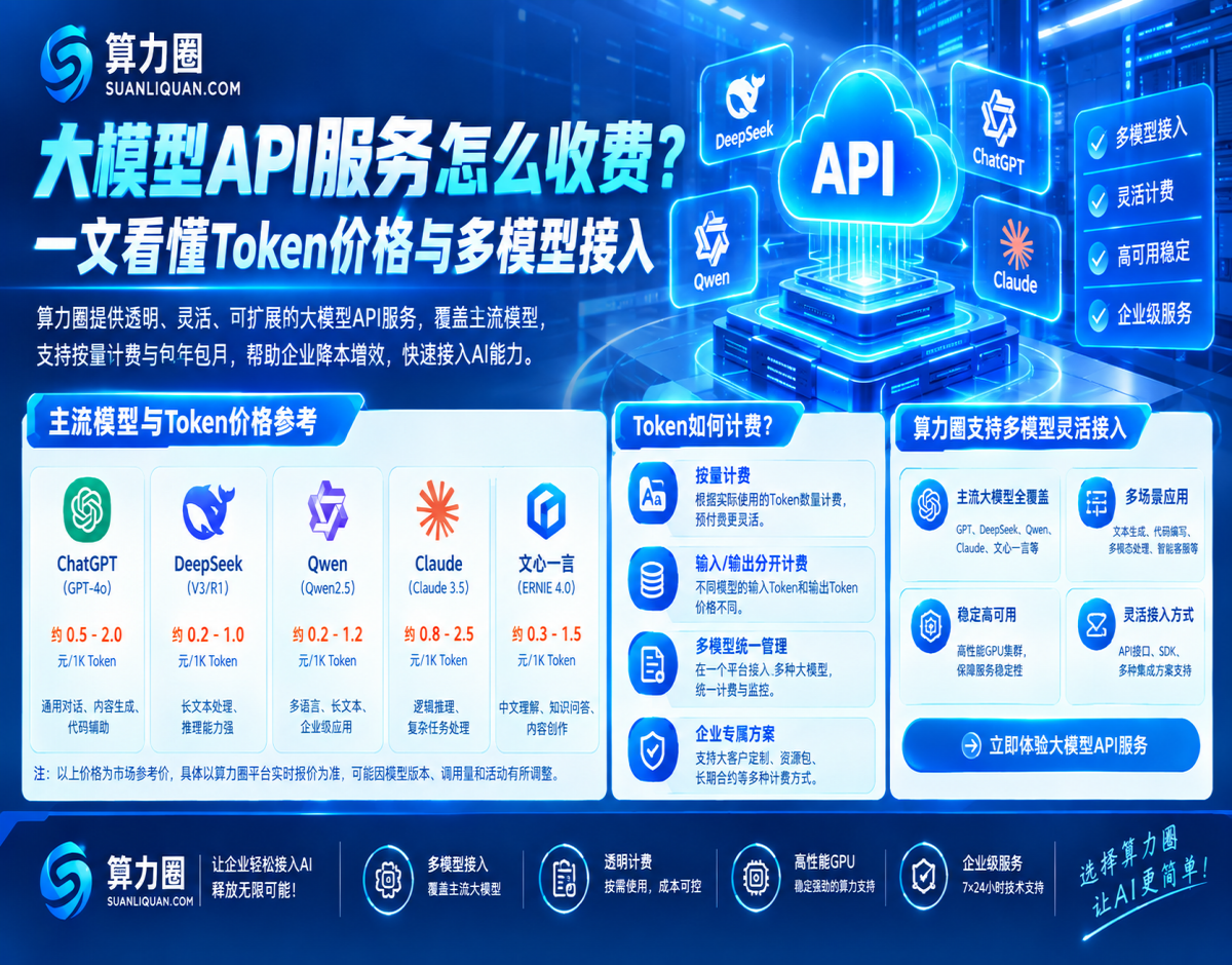 大模型API服务怎么收费？一文看懂Token价格与多模型接入