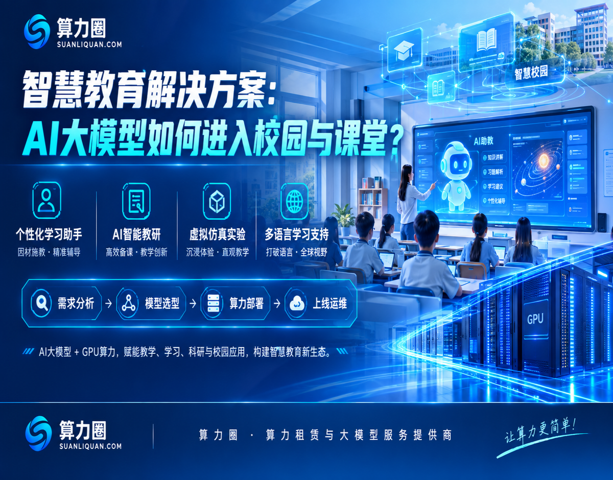 智慧教育解决方案：AI大模型如何进入校园与课堂？